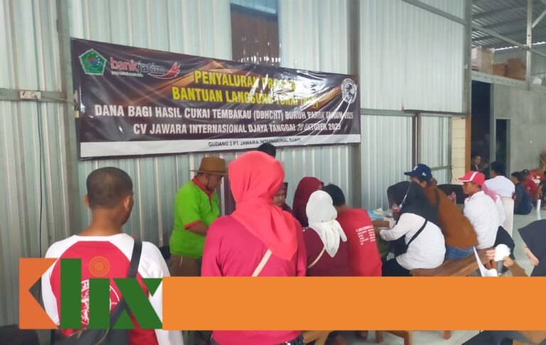 Perusahaan Rokok PT Jawara Internasional Djaya Salurkan BLT DBHCHT ke 366 Karyawannya
